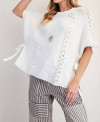 Easel - Half Sleeve Knitted Poncho