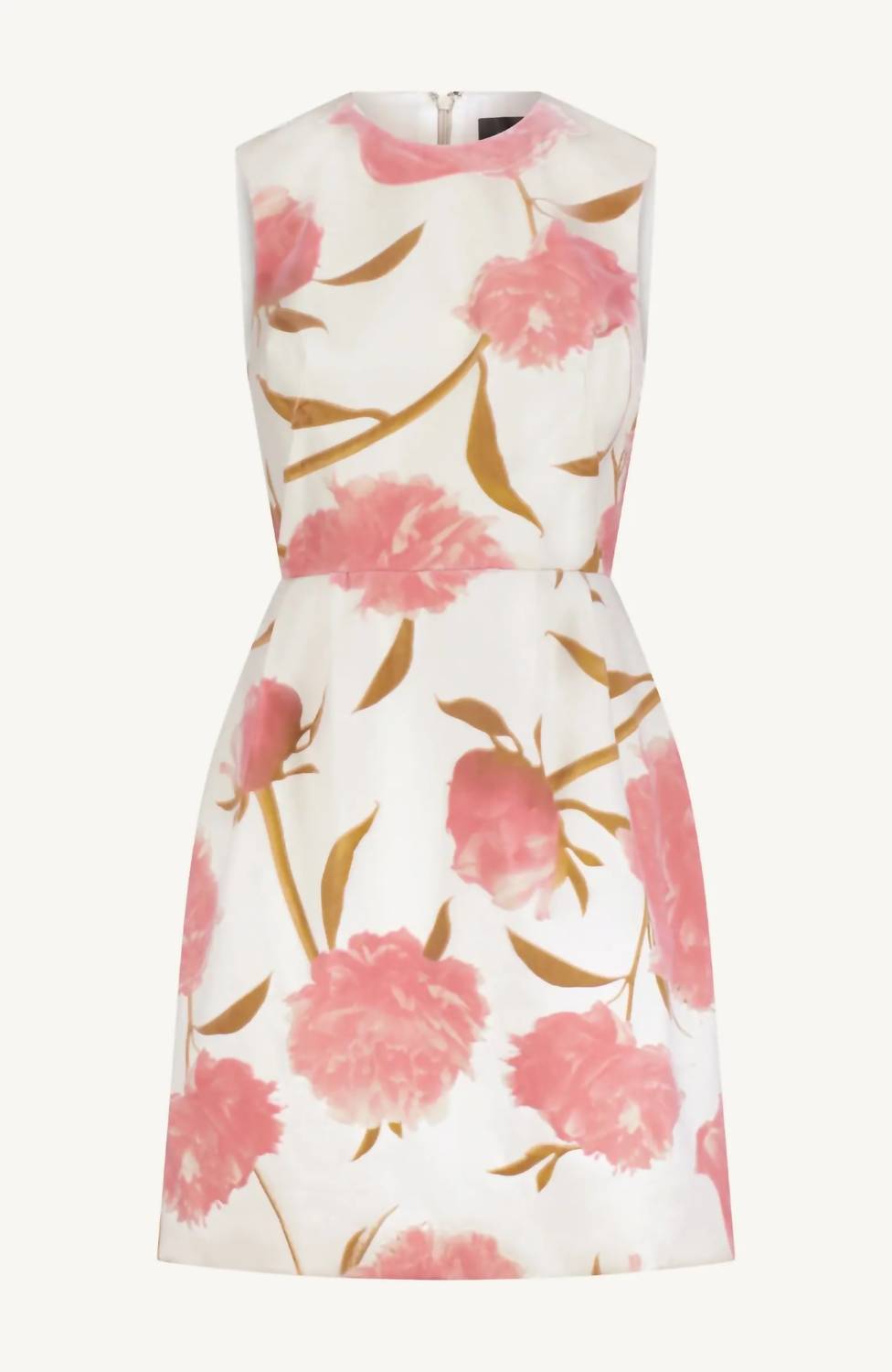 Lela Rose Floral Print Sleeveless Sheath Mini Dress in pink multi - women's dress - alternate view