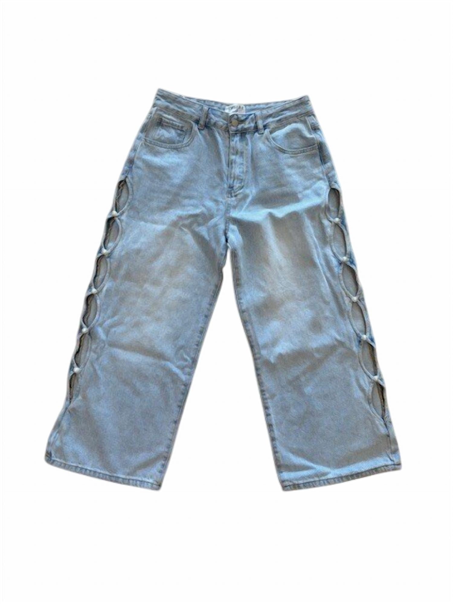 Twelve - Women's Pearl Cut-out Jeans