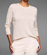 Nic + Zoe Silk Blend Dotty Texture Sweater in sandstone - women's sweater