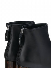 Agl - Women's Zip-detail Tortoiseshell-heel Boots