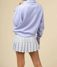 SMITH & QUINN S&Q Stretch Wide Waistband Skort in classic plaid - women's shorts - alternate view