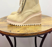 Mia Shoes - Women's Lace Up Wedge Bootie