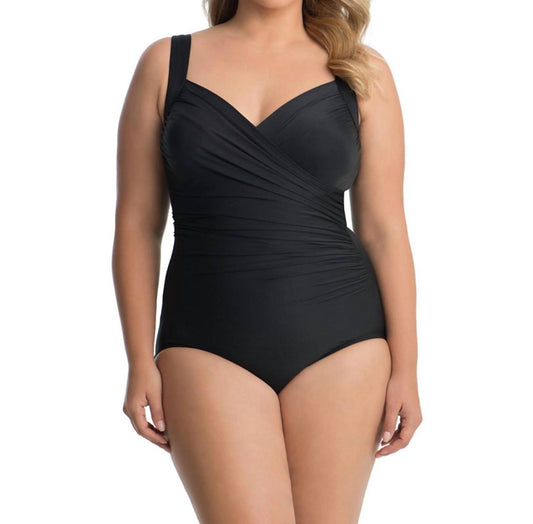 Miraclesuit - Plus Size Sanibel Surplice One Piece Swimsuit