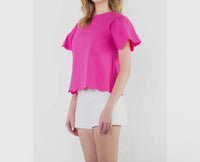 Thml - Flutter Sleeve Blouse