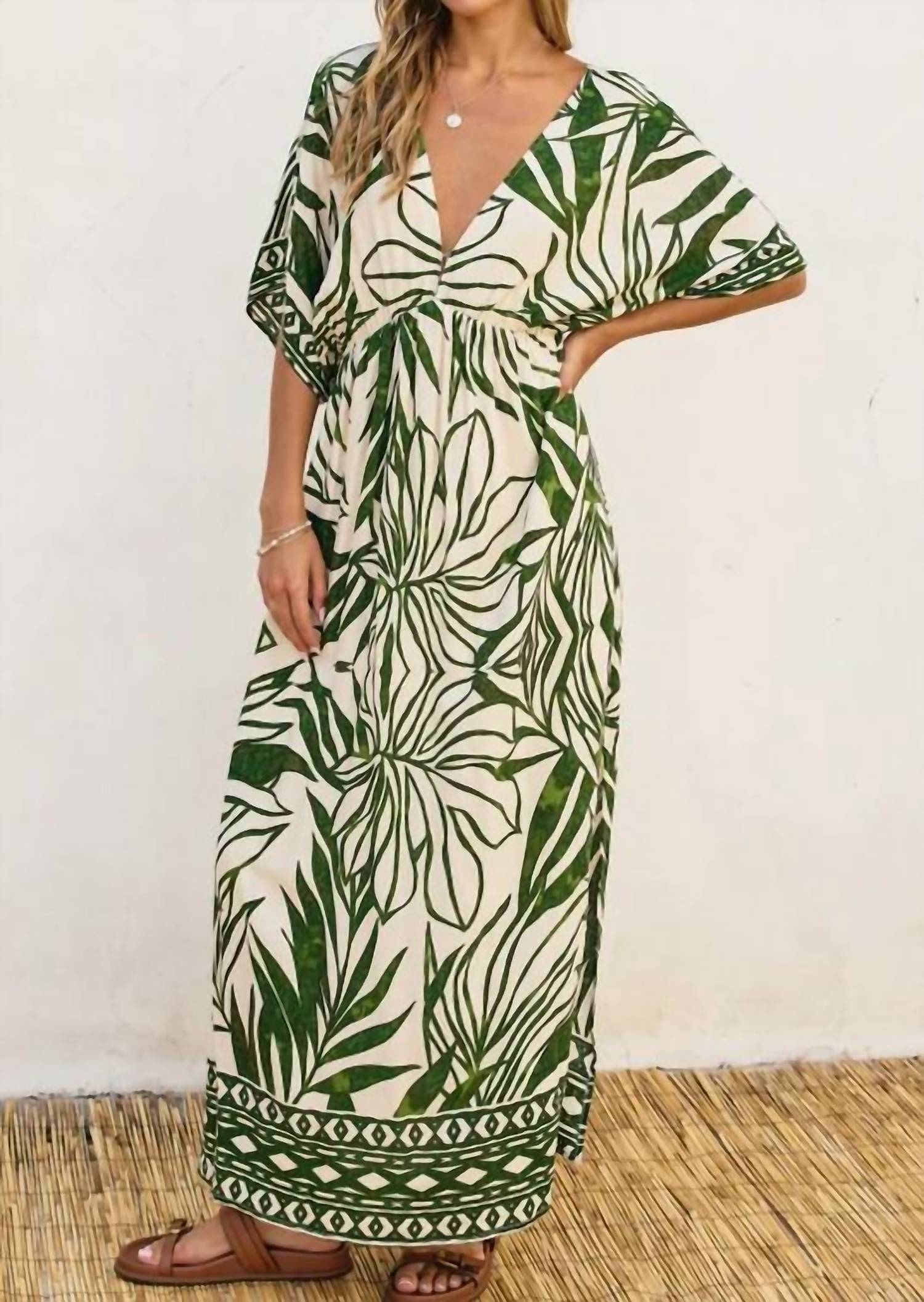Dress Forum - Take Me Away Double Plunge Maxi Dress