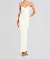 RETROFETE Embellished Jessalyn Dress in white silver - women's dress