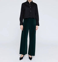 Raquel Allegra - The Artist Crop Button Down Shirt