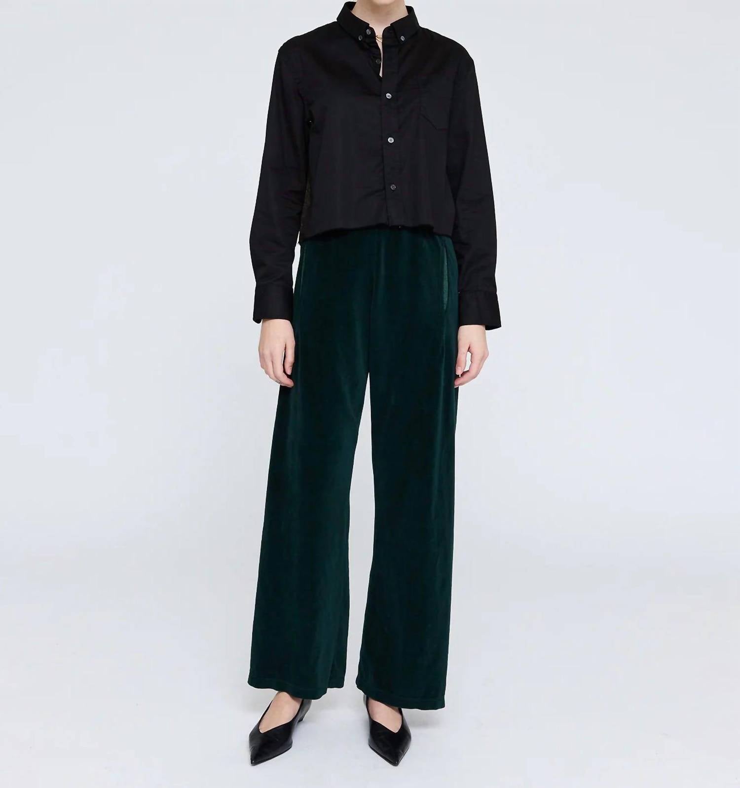 Raquel Allegra - The Artist Crop Button Down Shirt
