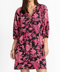 Johnny Was ALYCIA TASSEL DRESS in black - women's dress