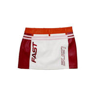 First Row - Fast Lane Leather Racing Skirt