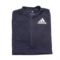 adidas Men Half Zip Long Sleeve Tee in legend ink - men's long sleeve top
