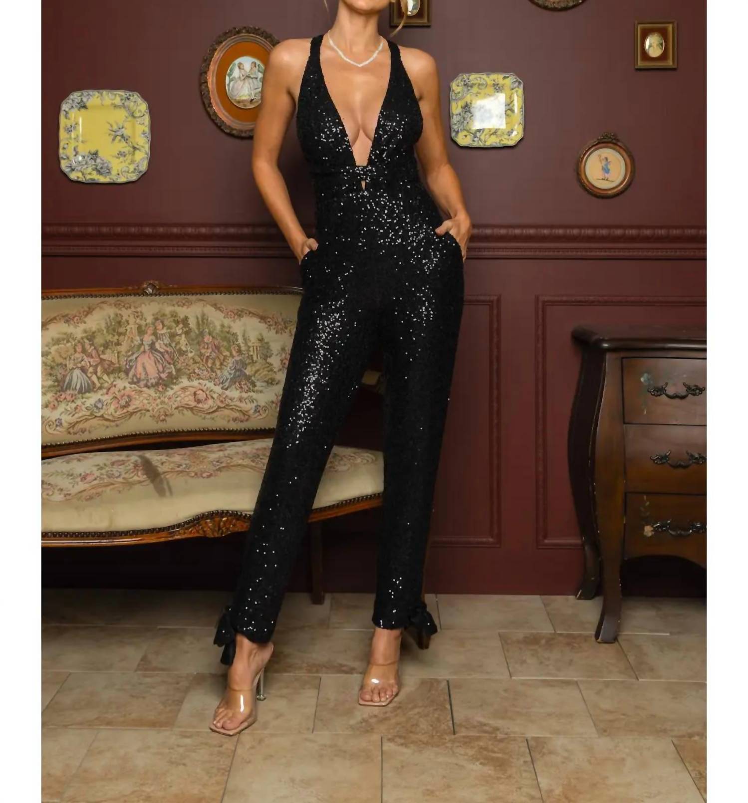 Ricarica - Sequin Multiway Jumpsuit With Pockets