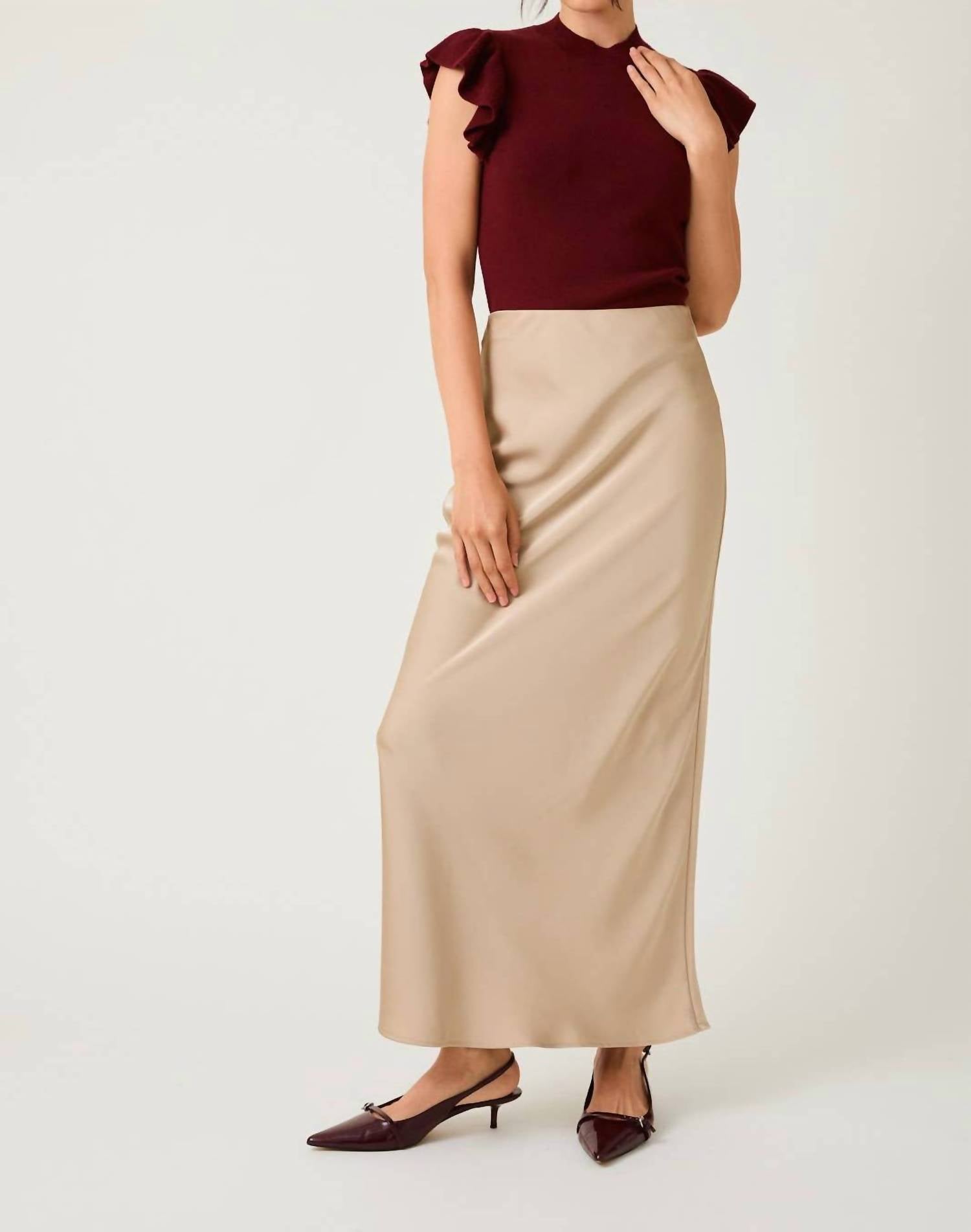 Sunday Edition - Satin Bias Skirt