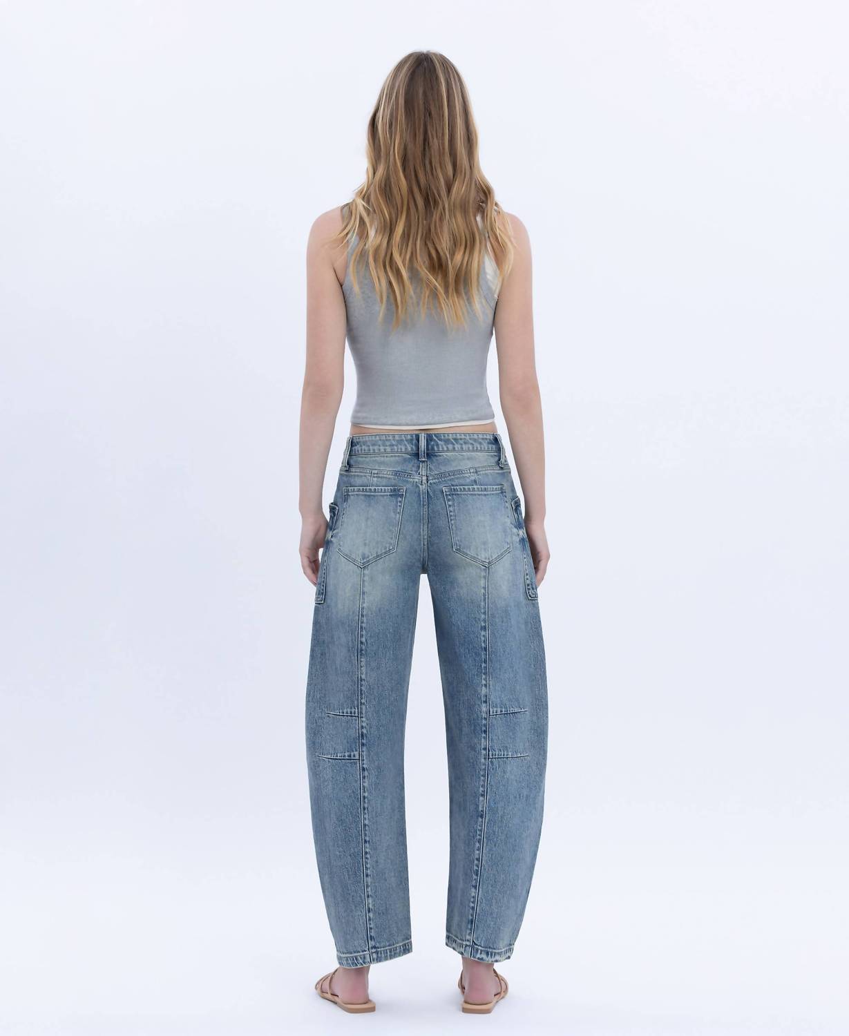 Flying Monkey - Serene High Rise Crop Barrel Jean
