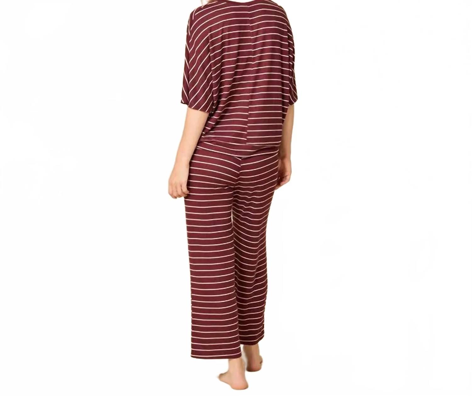 Softies - Women's Relaxed V-neck Capri Lounge Set