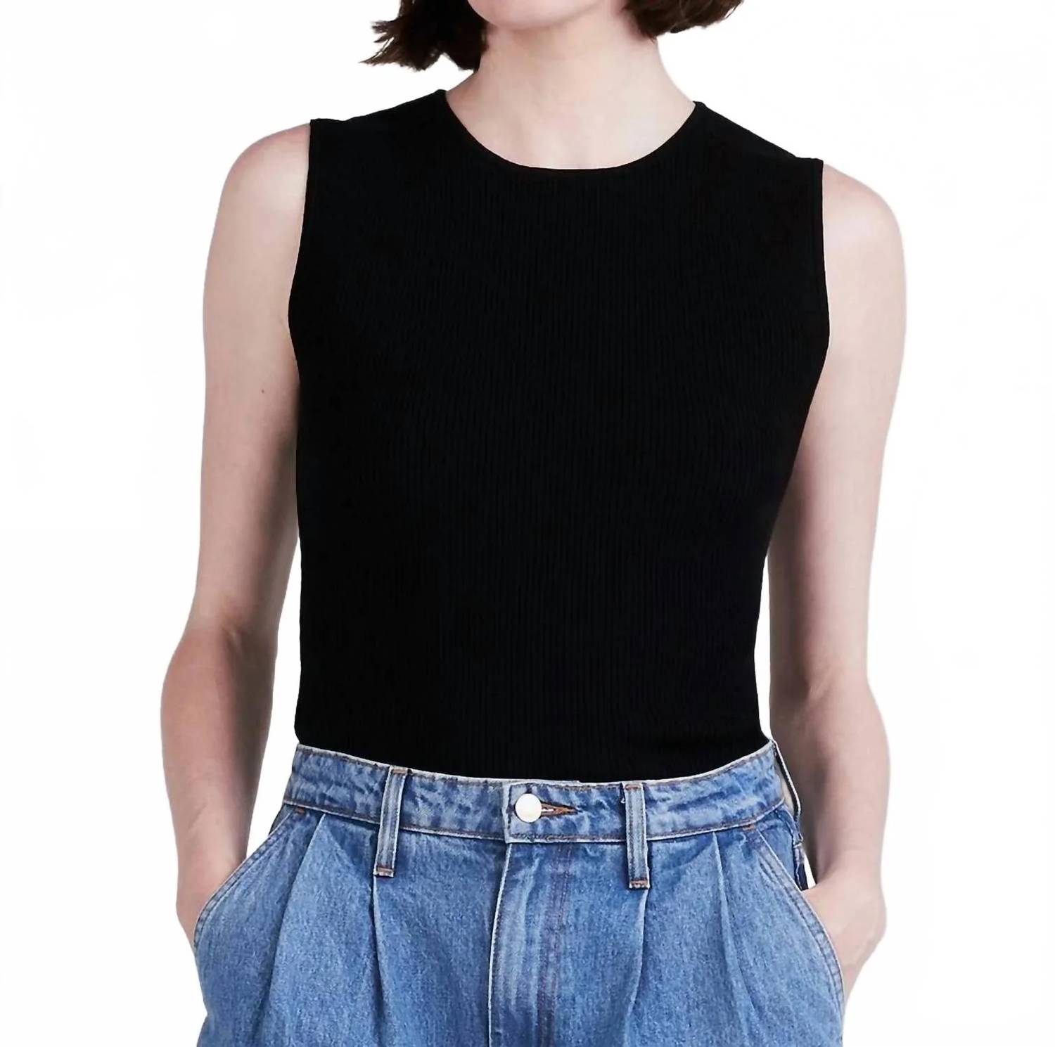 Derek Lam 10 Crosby - Ariana Ribbed Sweater Tank Top