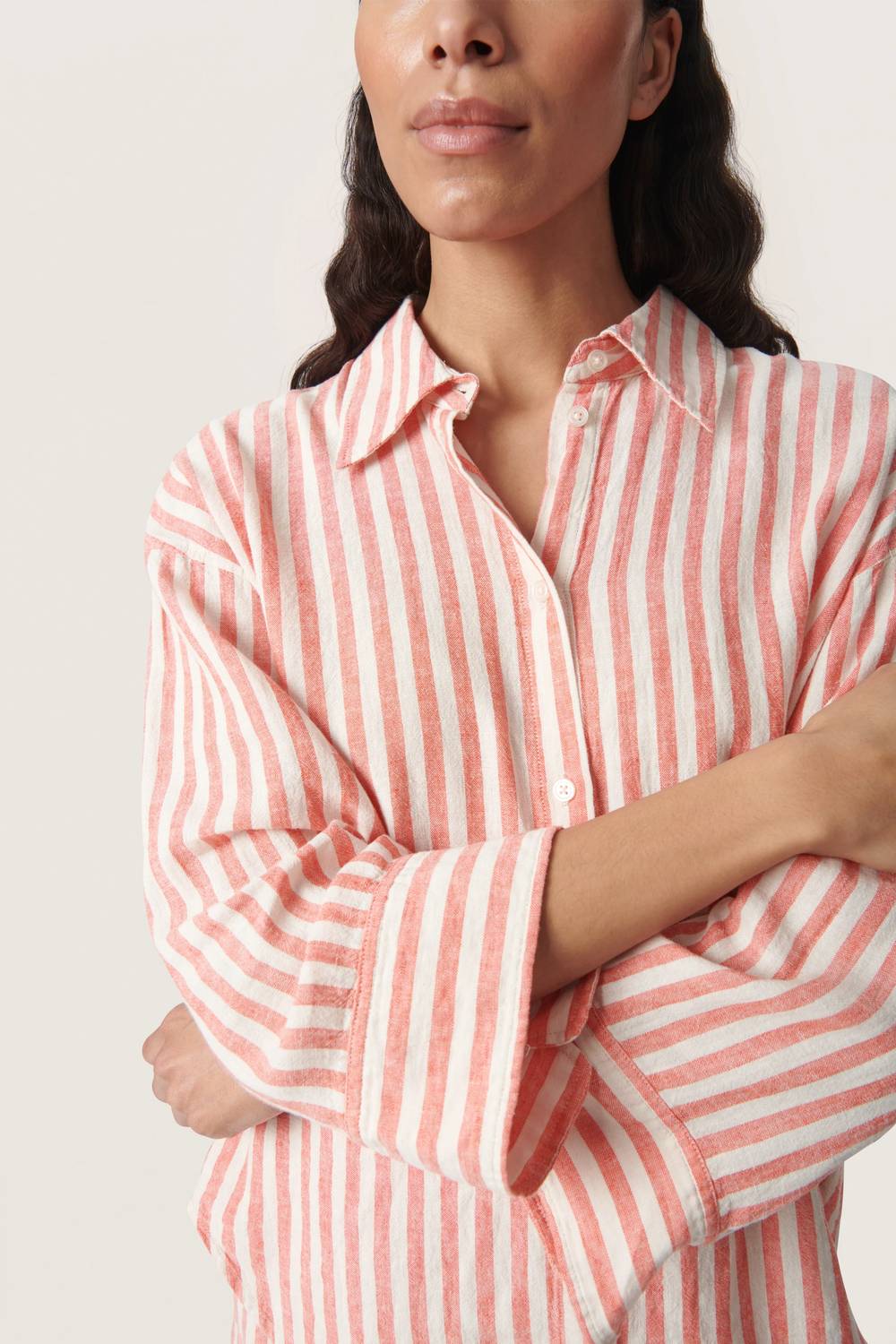 Soaked In Luxury - Belira Striped Casual Fit Shirt