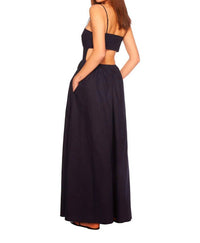Susana Monaco - Poplin Open-back Maxi Dress