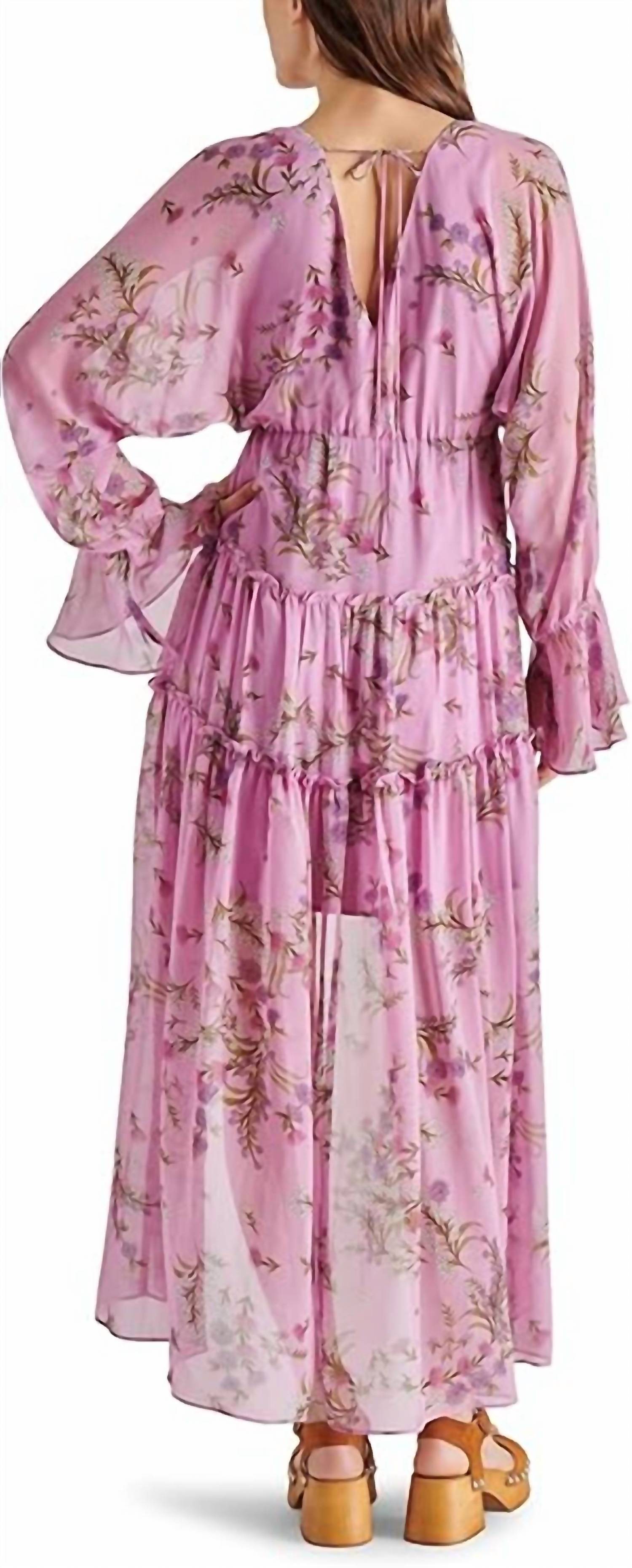 STEVE MADDEN Sol Midi Dress in purple - women's dress - alternate view