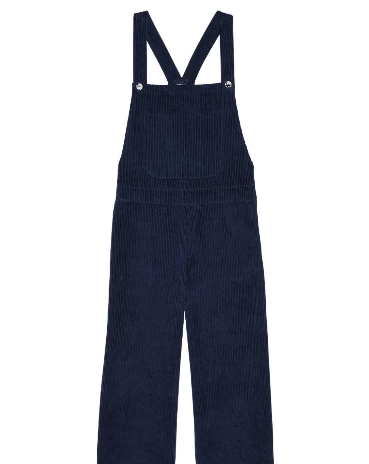 DONNI. Women's Cord Overall in navy - women's jeans - view 4