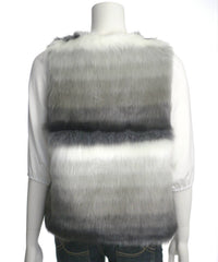 Skies Are Blue - Women's Open Front Faux Fur Vest