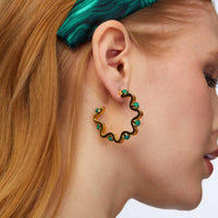 Lele Sadoughi - Women's Caterpillar Hoop Earring