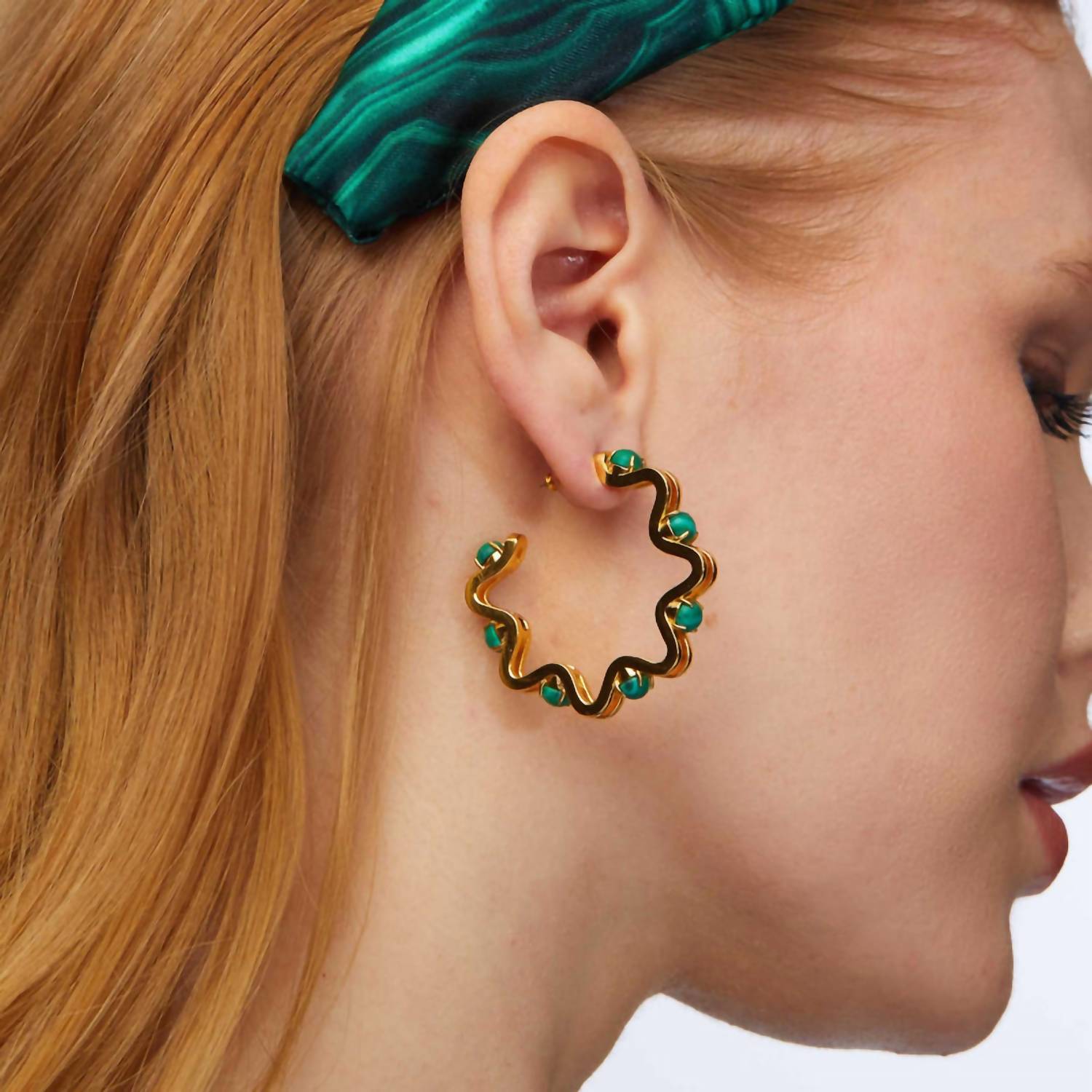Lele Sadoughi - Women's Caterpillar Hoop Earring