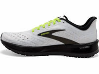 BROOKS Women's Hyperion Tempo Shoe in white nightlife black - women's shoe - detail view