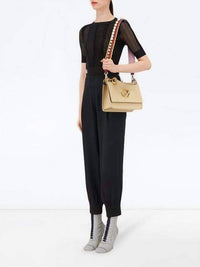 Fendi Women's You Pearl Embellished Shoulder Bag Strap in black cherry lemon - women's item - view 5