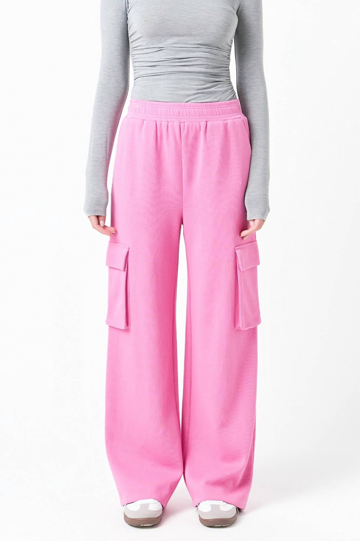 Endless Rose - Wide Knit Cargo Pants