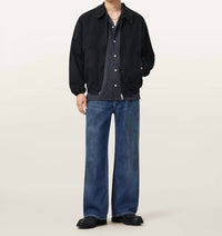 AllSaints Lenny Loose Fit Wide Leg Jeans in blue - men's jeans - view 6
