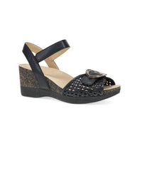 Dansko - Women's Leather Buckle Wedge Sandals