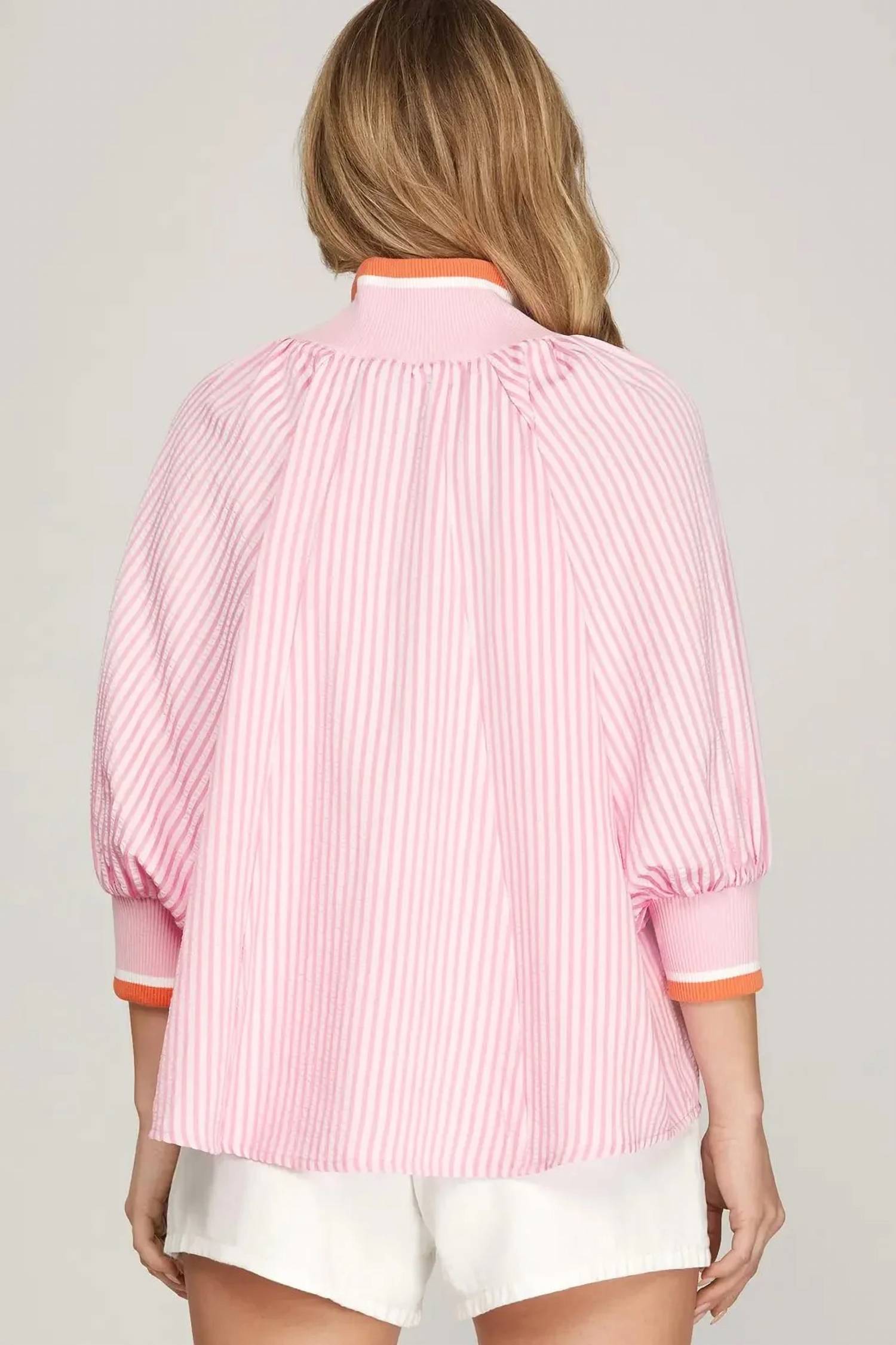 She + Sky - Preppy Palette Pullover Top