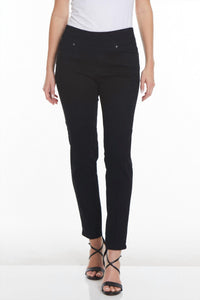 Multiples - High Rise Solid Denim Pants