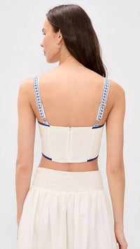 Moon River - Floral Crop Top