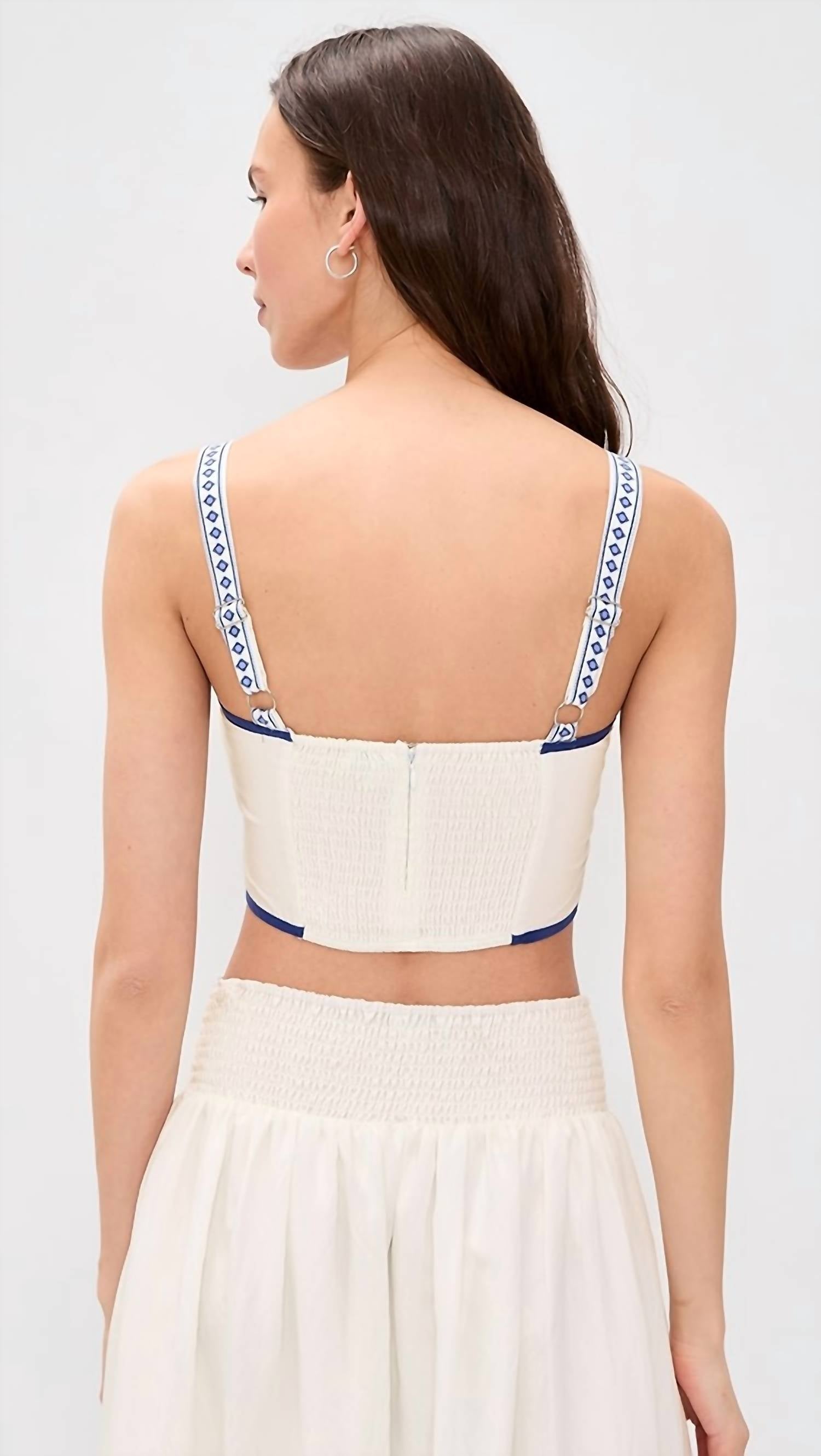 Moon River - Floral Crop Top
