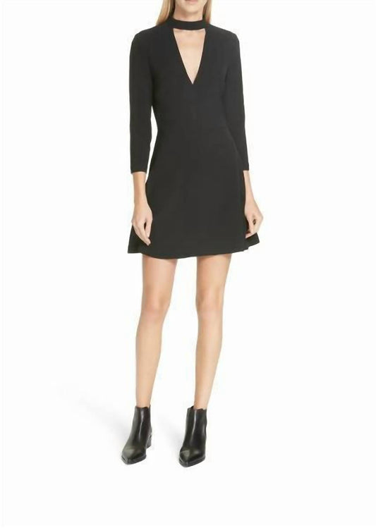 A.L.C. - Lee Cutout Stretch-Crepe Short Flare Dress