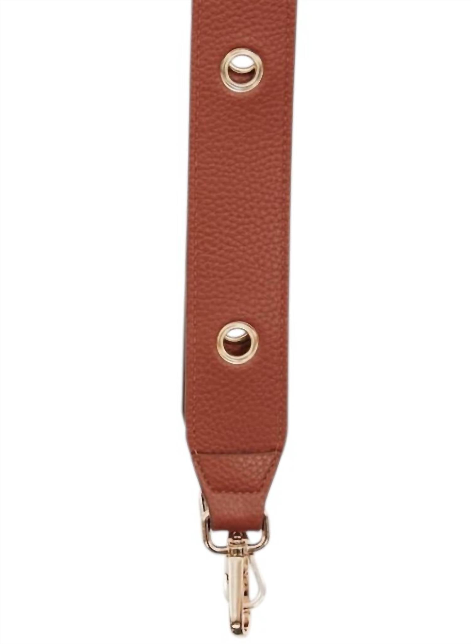 Pretty Simple Evelynn Eyelet Vegan Leather Strap in brown - women's item