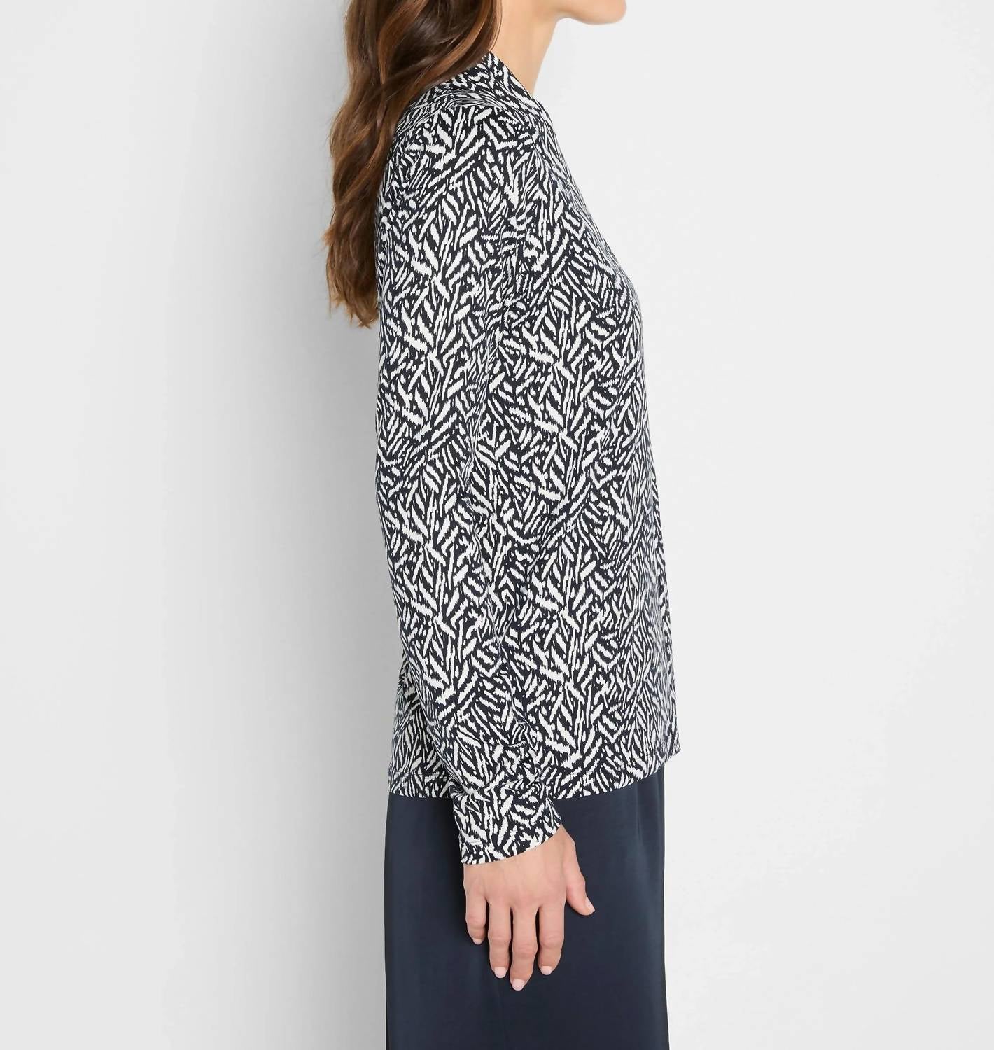 Nic + Zoe - Geo Toss Knit Top