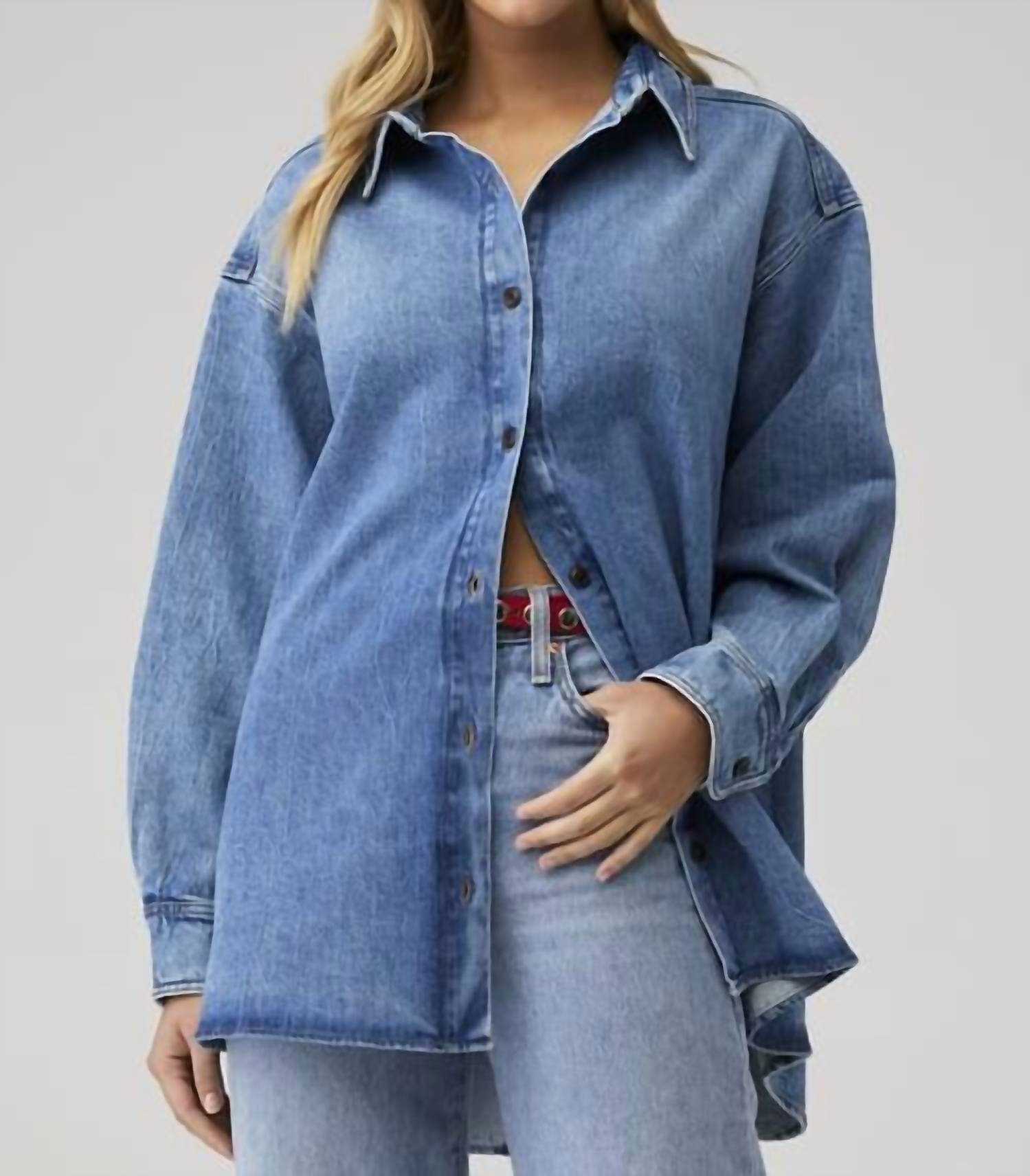 Good American - Denim Oversized Shirt