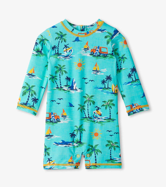 Hatley - Baby's Vintage Holiday One-Piece Rashguard