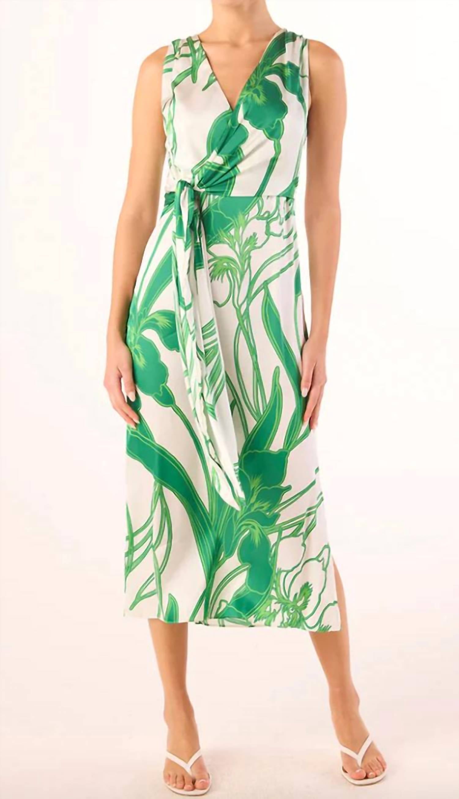 Misa Los Angeles - Kina V-neck Midi Dress