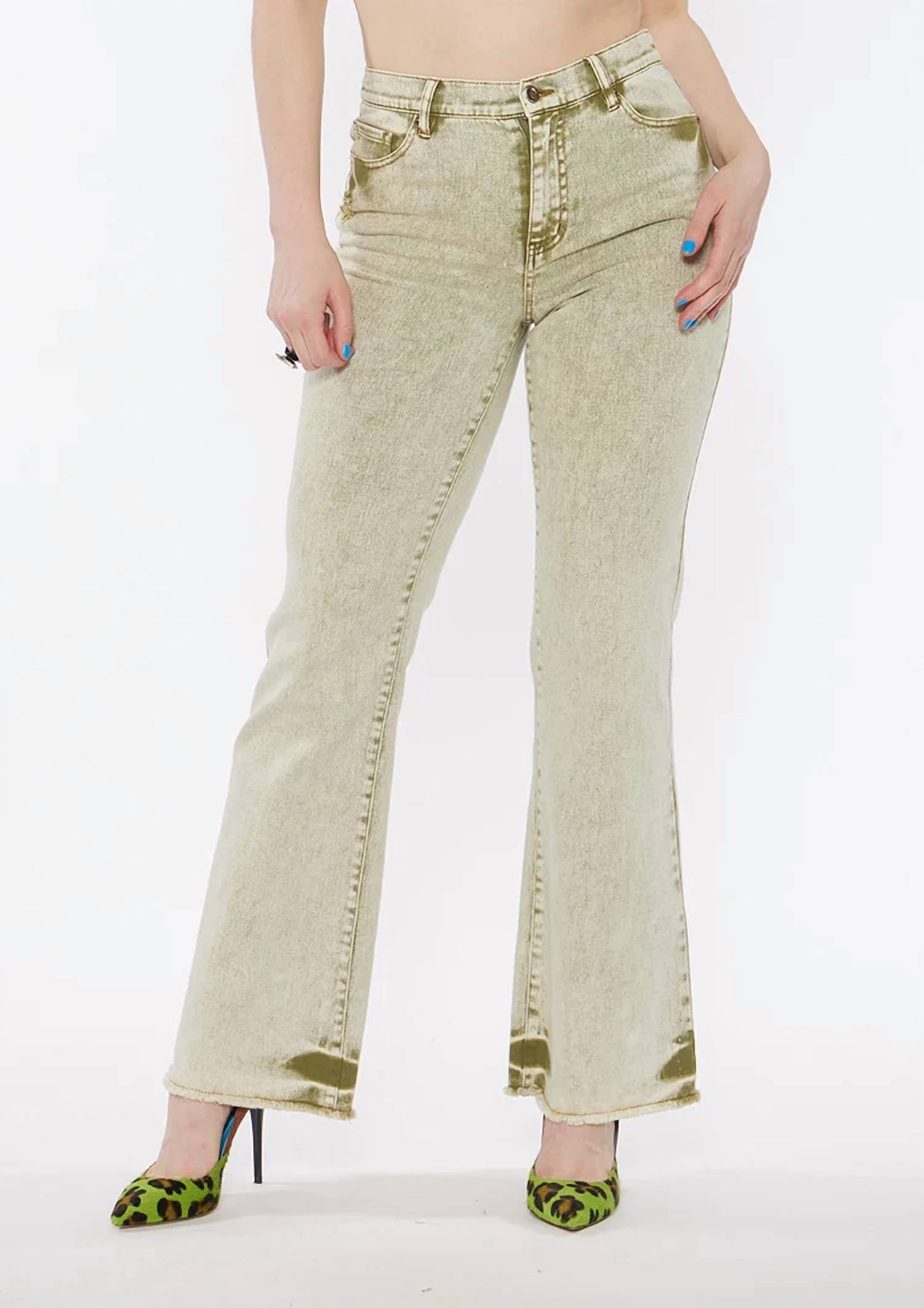 Circular Path - High Rise Flare Jean