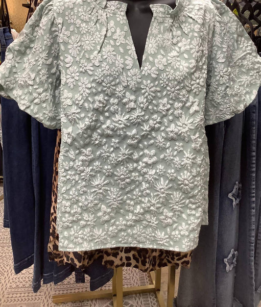 Bibi - Women's Embroidered Floral Top