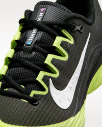 NIKE Women's Zoom Vapor 12 Premium Hard Court Tennis Shoes in black white light lemon twist - women's shoe - view 7