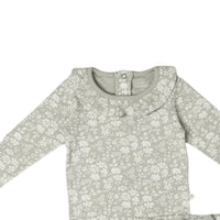 Makemake Organics - Girls Ruffle Onesie And Pants Set