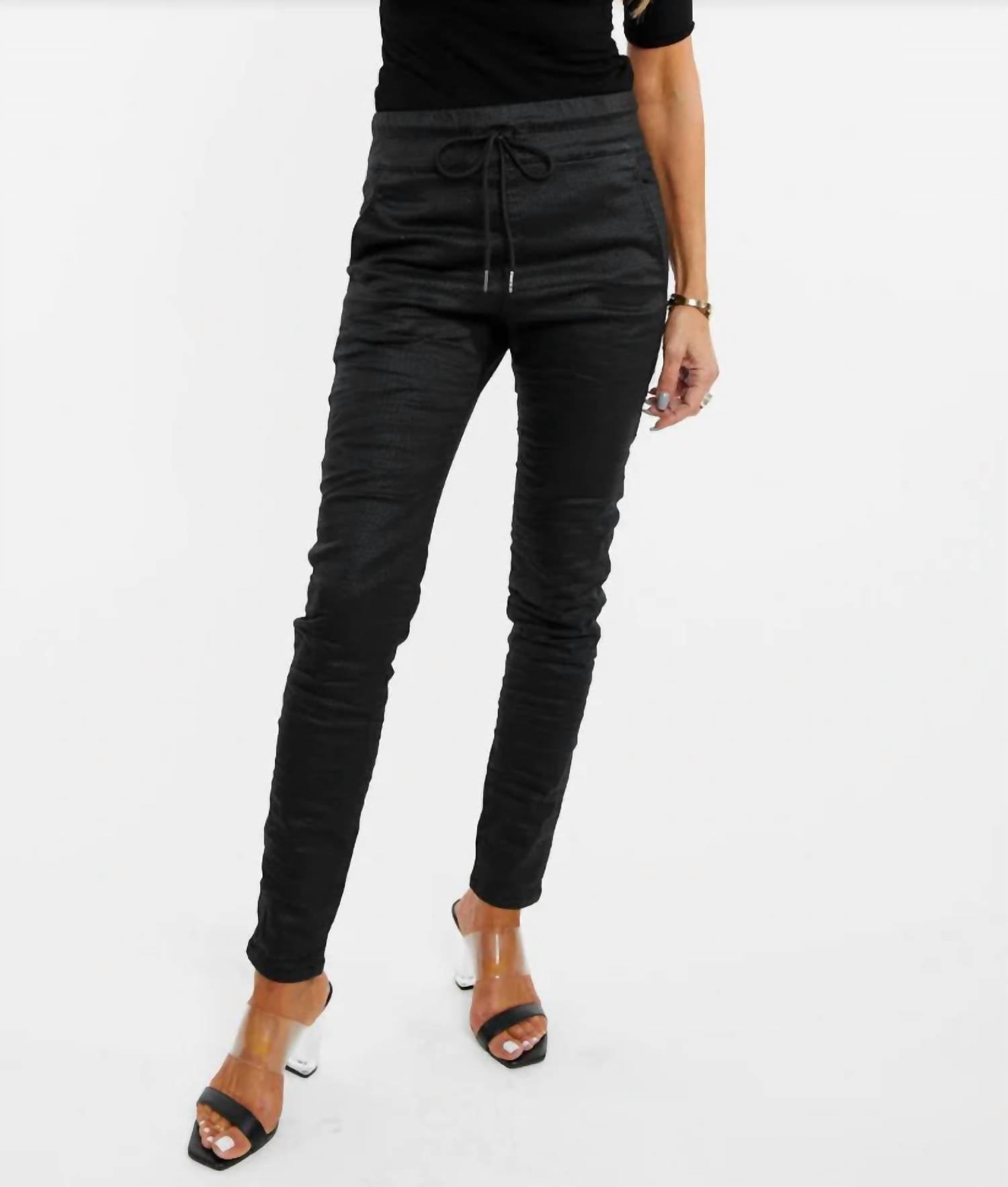 BEVY FLOG Shely Slim Fit Pant in black original - women's pants