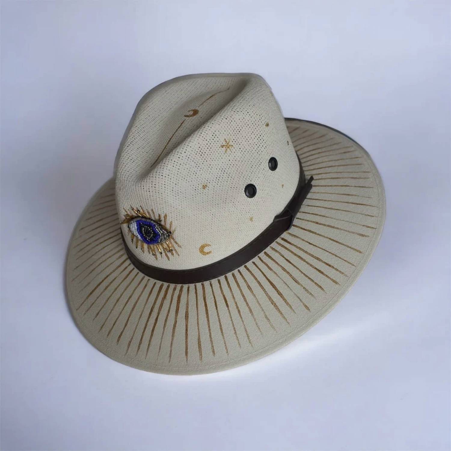 Pau Charly - Women's Cabo Evil Eye Beaded Hat