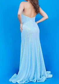 Jovani - Strapless Sweetheart Neckline Gown